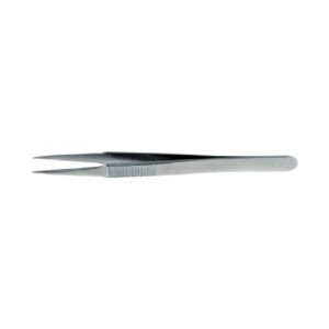 Flat Handle Forceps 12cm, 0.6mm, Straight (9mm)