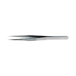 Flat Handle Forceps 12cm, 0.3mm, Straight (9mm)